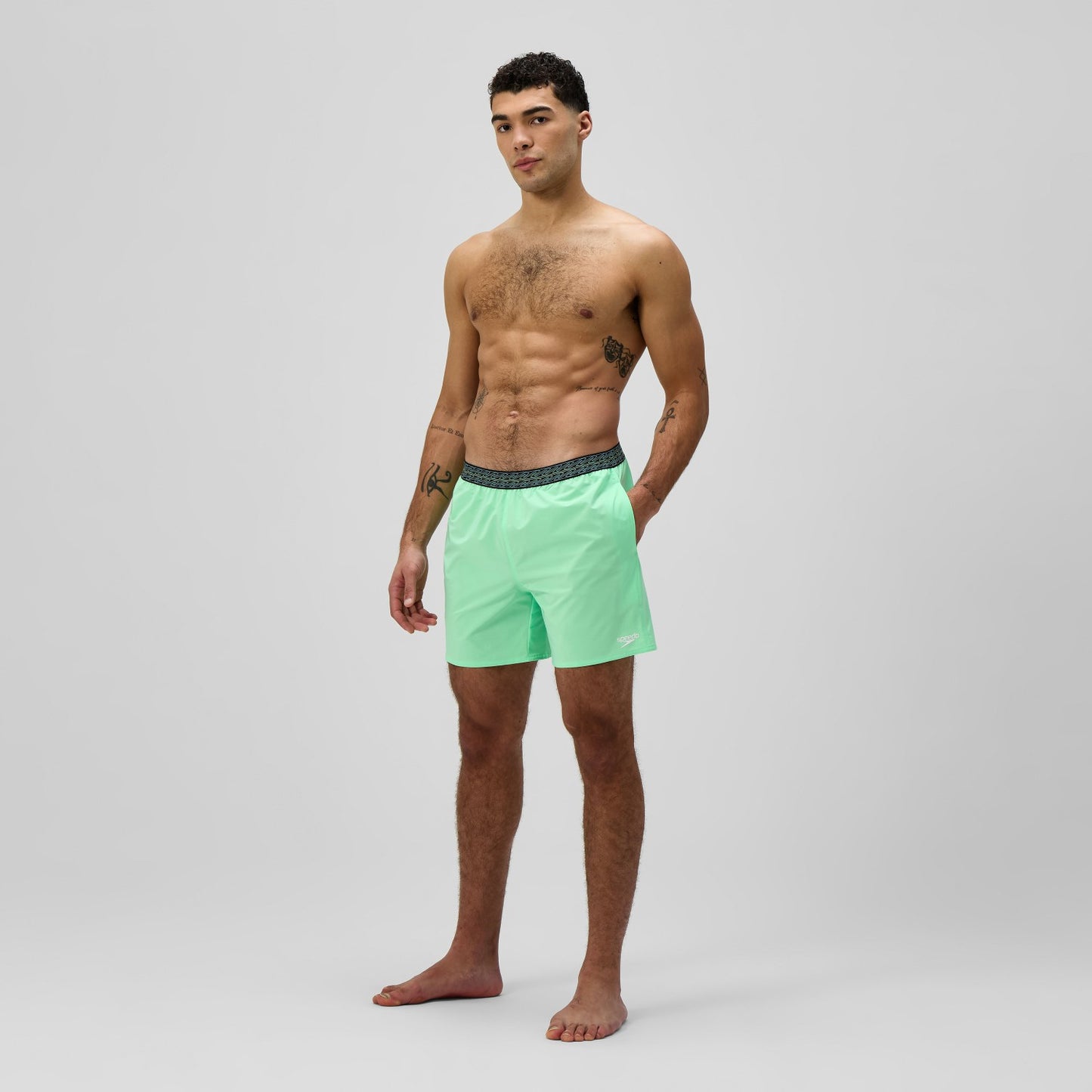 Hyperboom Band Swim Shorts Green - Speedo