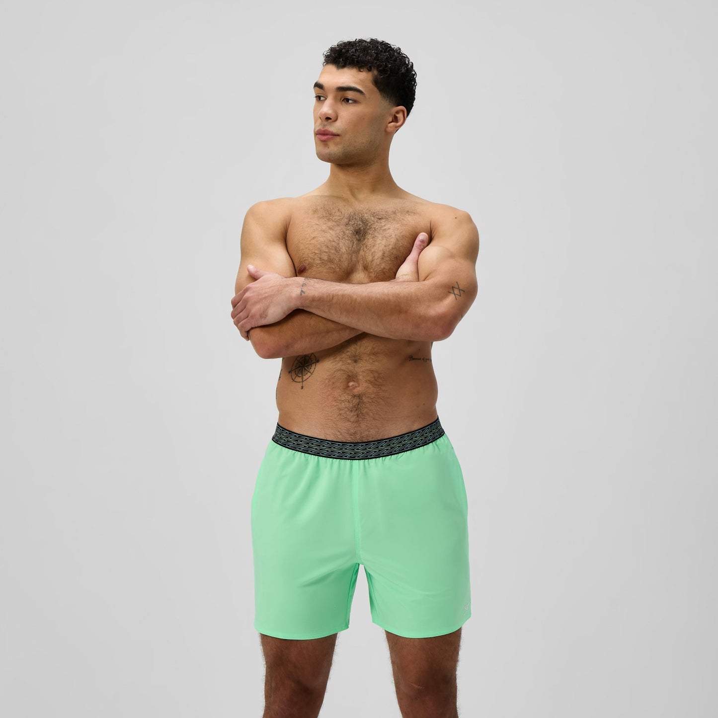 Hyperboom Band Swim Shorts Green - Speedo