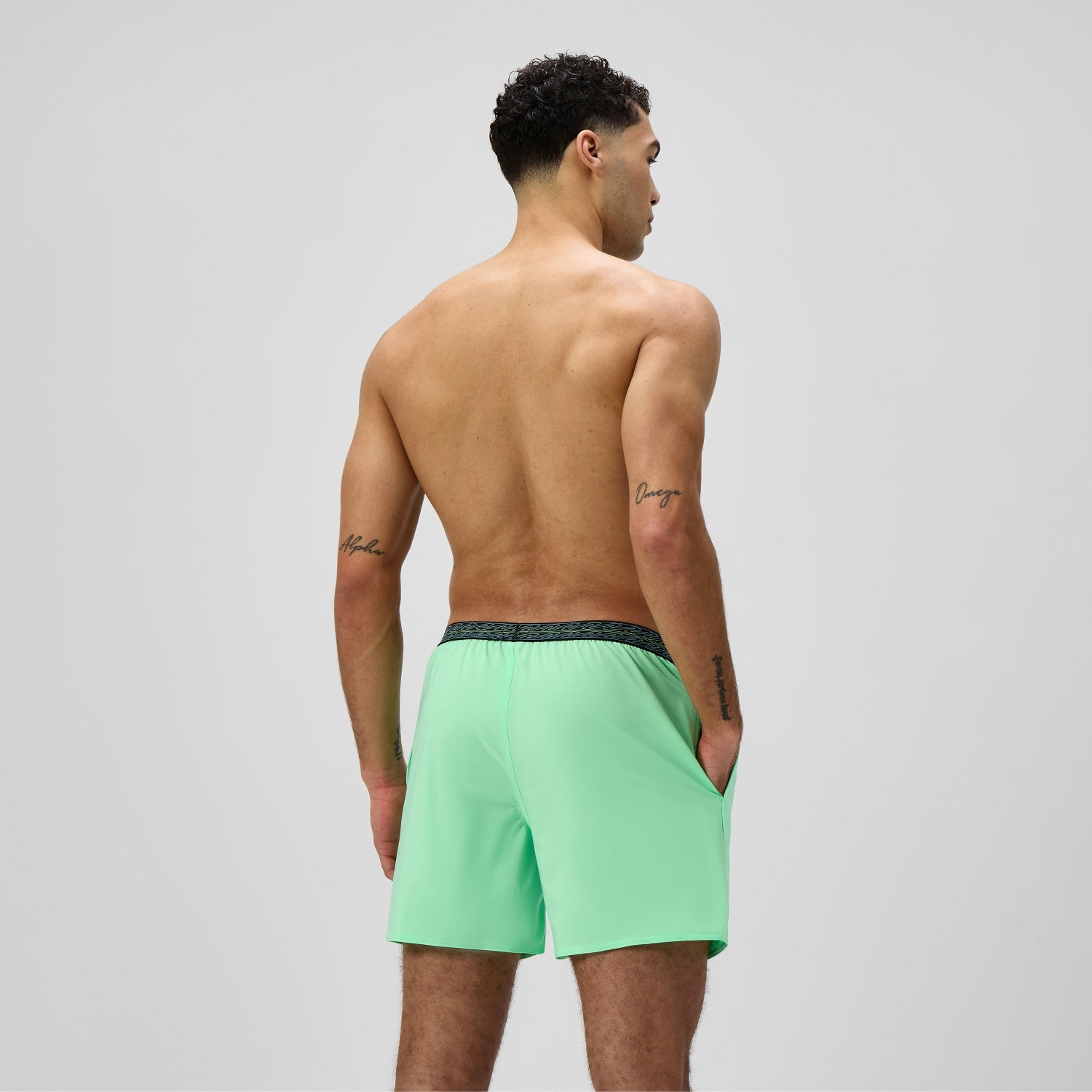 Hyperboom Band Swim Shorts Green - Speedo