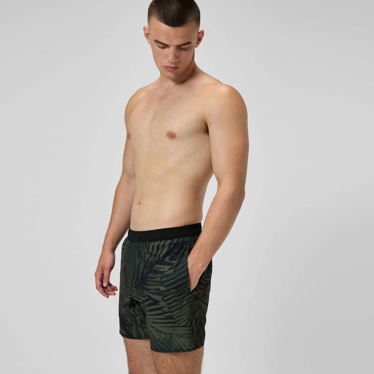 Print Volley Swim Shorts Green - Speedo