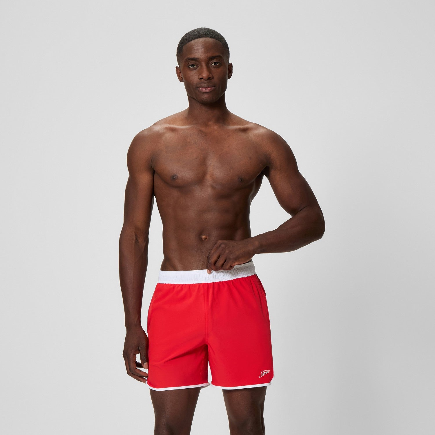 Jetstream Solid Swim Shorts Red - Speedo