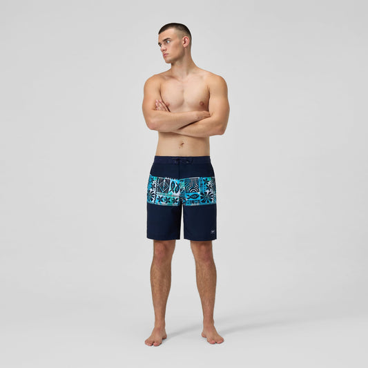 Printed Bondi Swim Shorts Navy/Blue - Speedo