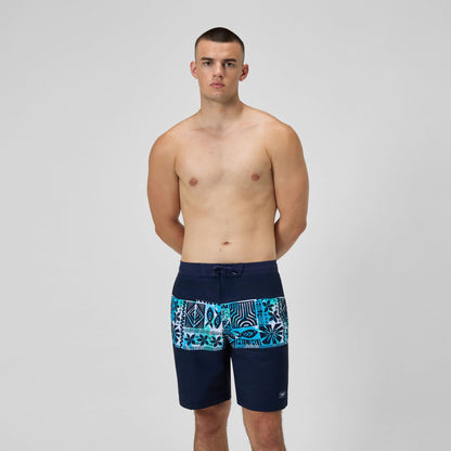 Printed Bondi Swim Shorts Navy/Blue - Speedo