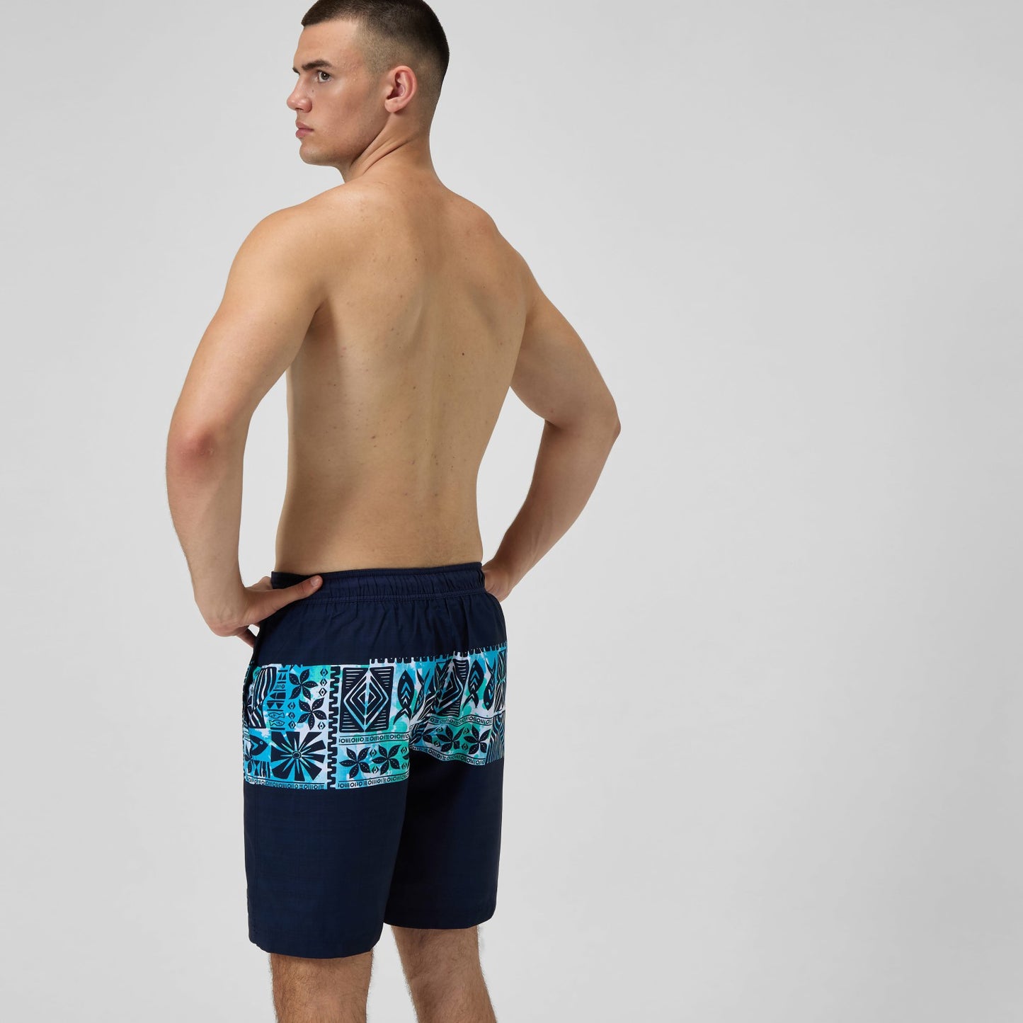Printed Bondi Swim Shorts Navy/Blue - Speedo