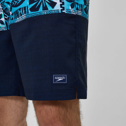 Printed Bondi Swim Shorts Navy/Blue - Speedo