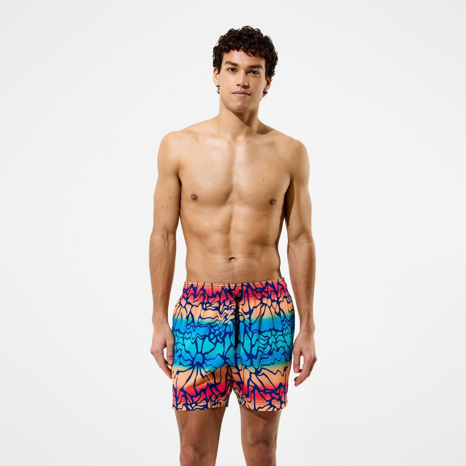Redondo Edge Printed Swim Shorts Blue/Orange - Speedo