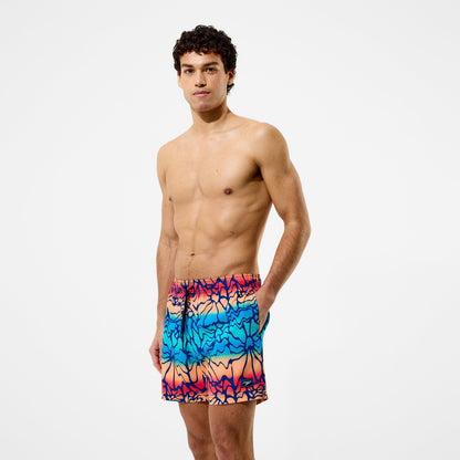 Redondo Edge Printed Swim Shorts Blue/Orange - Speedo