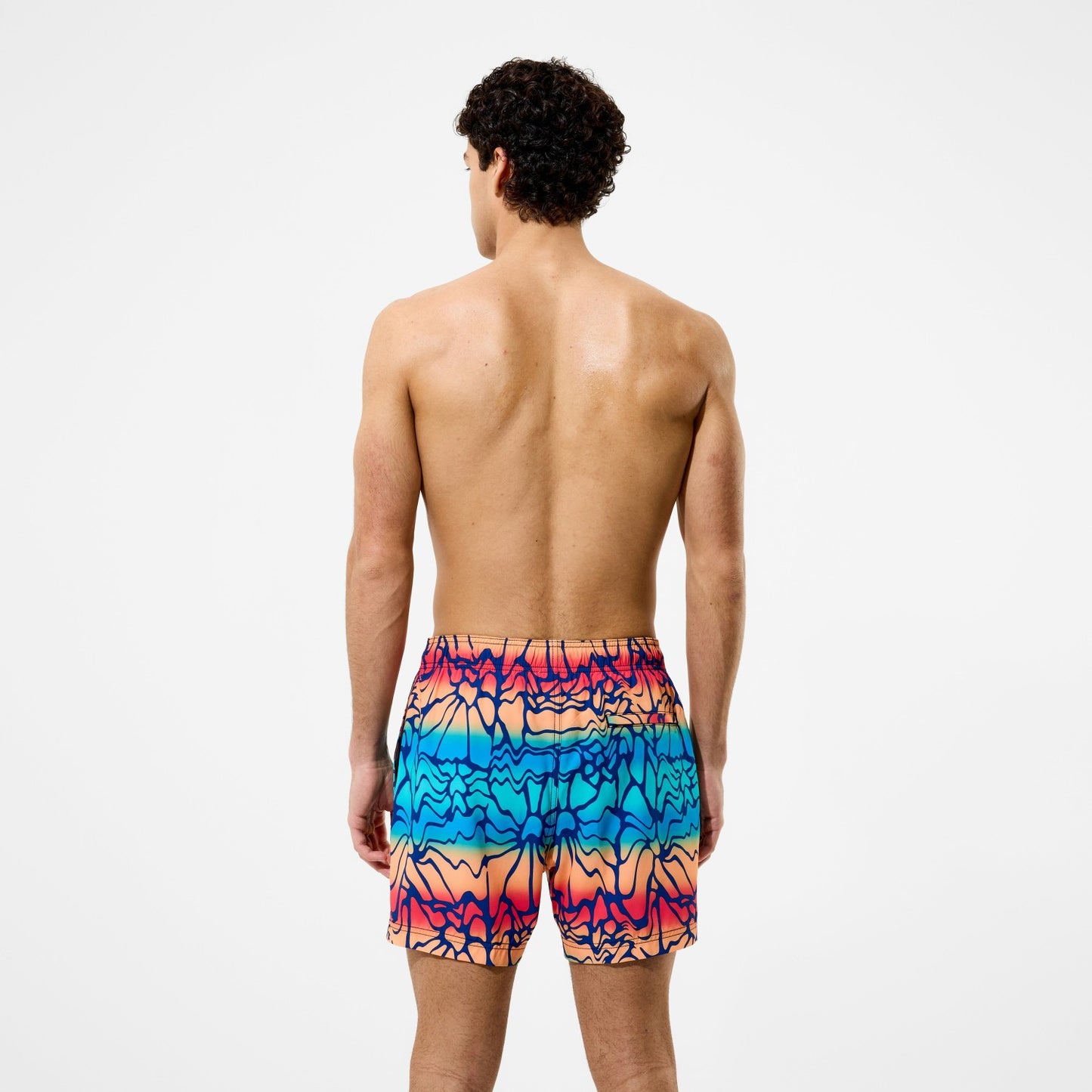 Redondo Edge Printed Swim Shorts Blue/Orange - Speedo