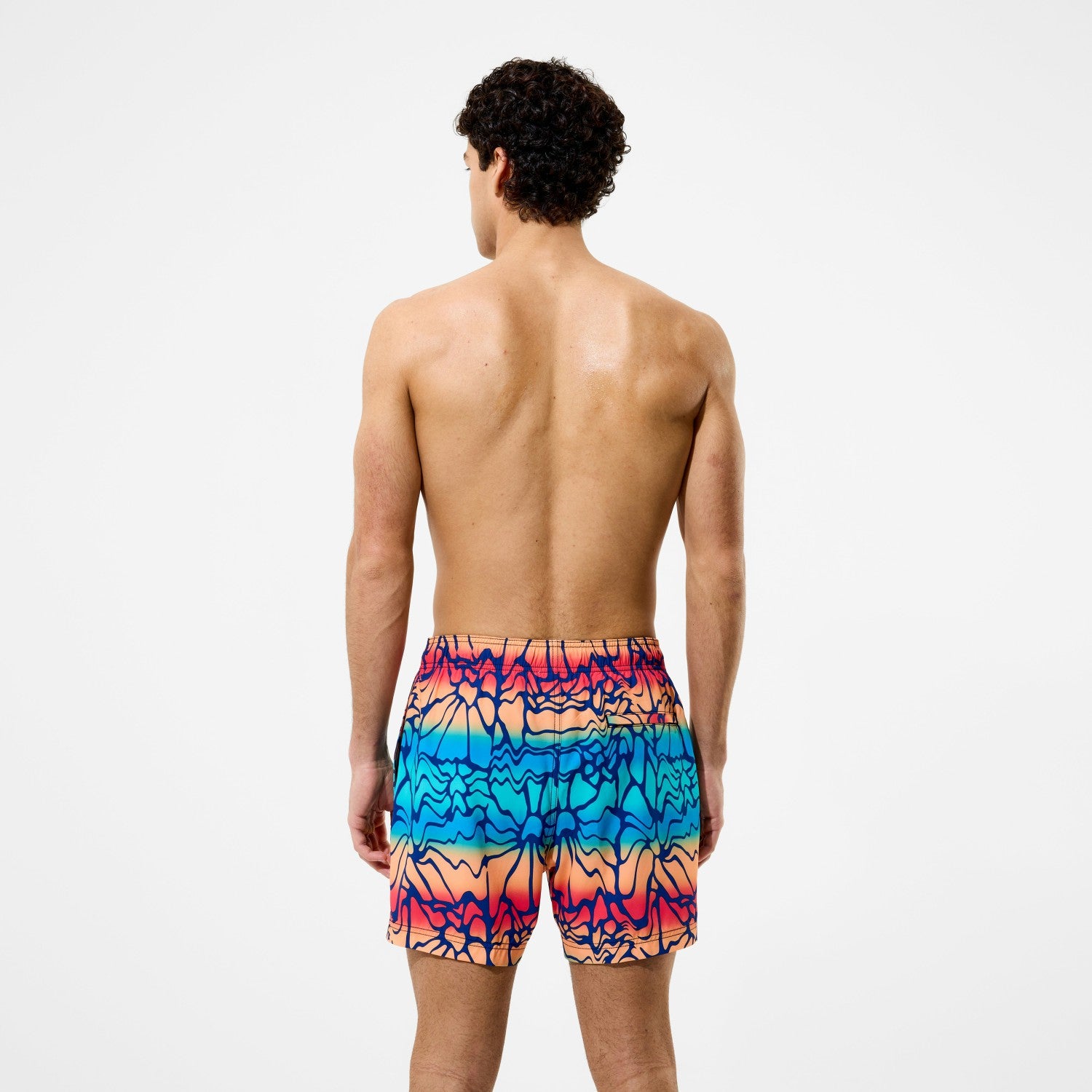 Redondo Edge Printed Swim Shorts Blue/Orange - Speedo