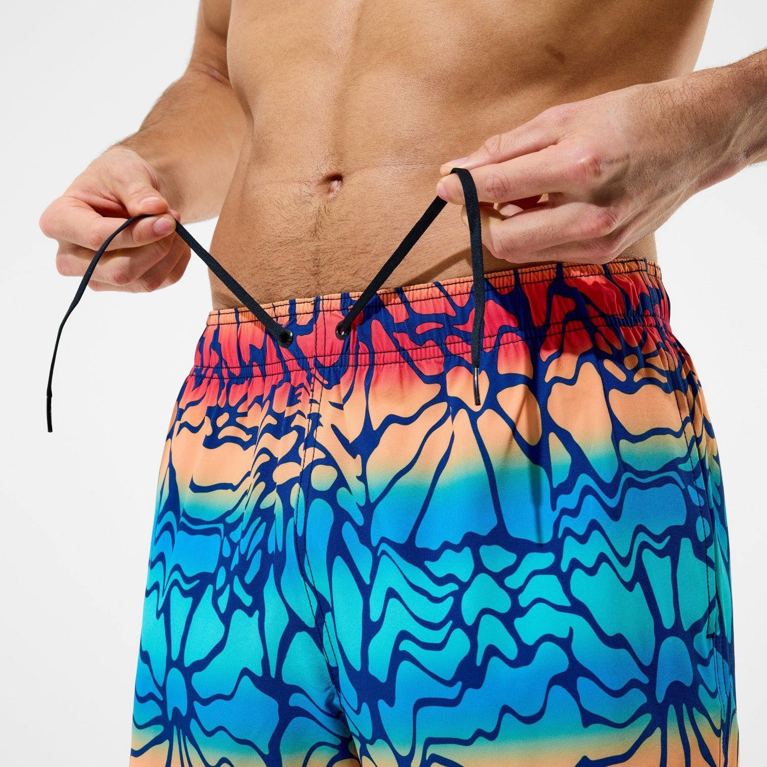Redondo Edge Printed Swim Shorts Blue/Orange - Speedo