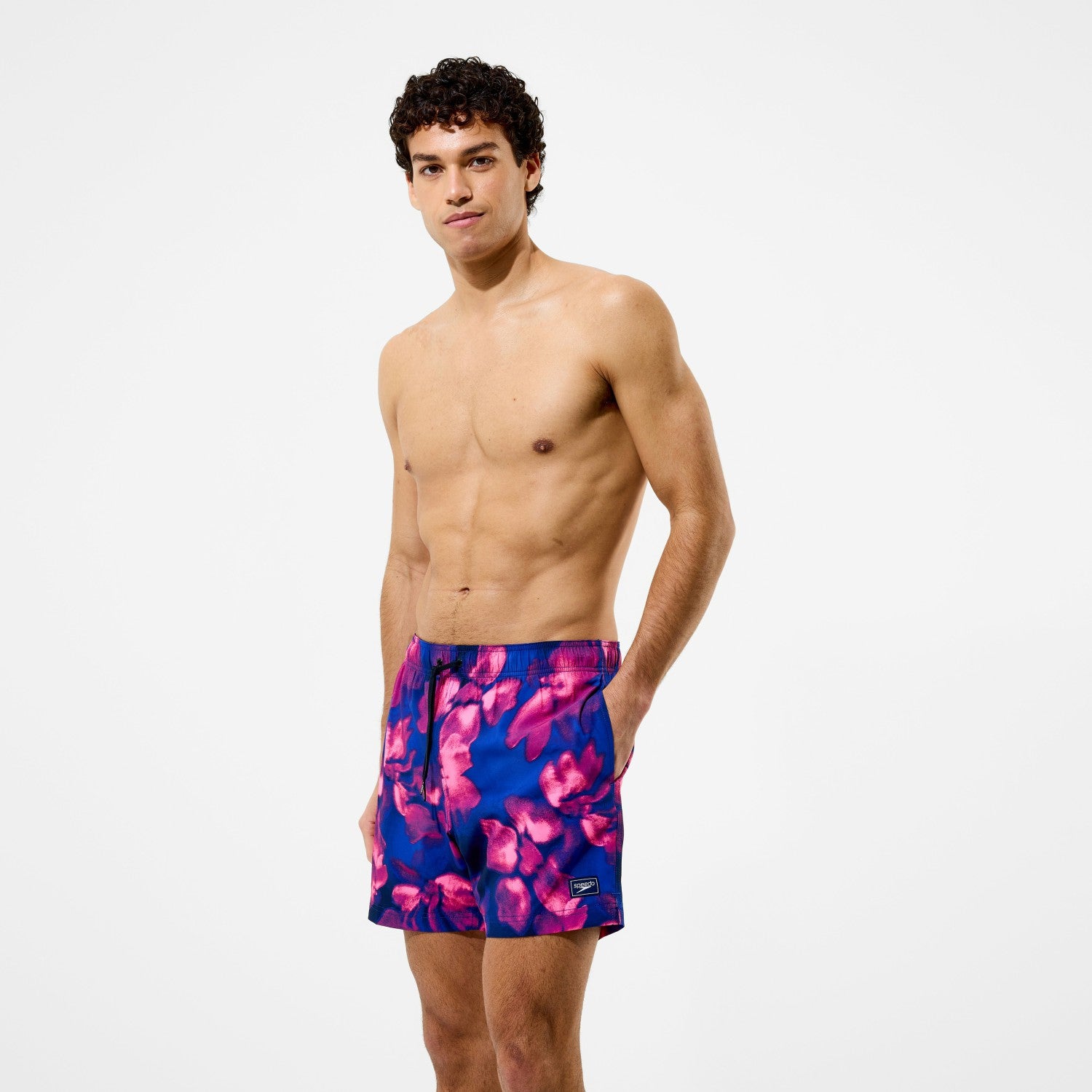 Redondo Edge Printed Swim Shorts Blue/Pink - Speedo