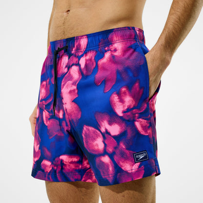 Redondo Edge Printed Swim Shorts Blue/Pink - Speedo