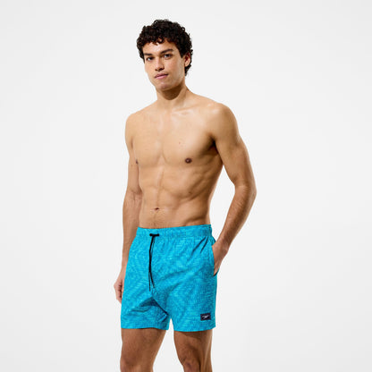 Redondo Edge Printed Swim Shorts Turquoise - Speedo