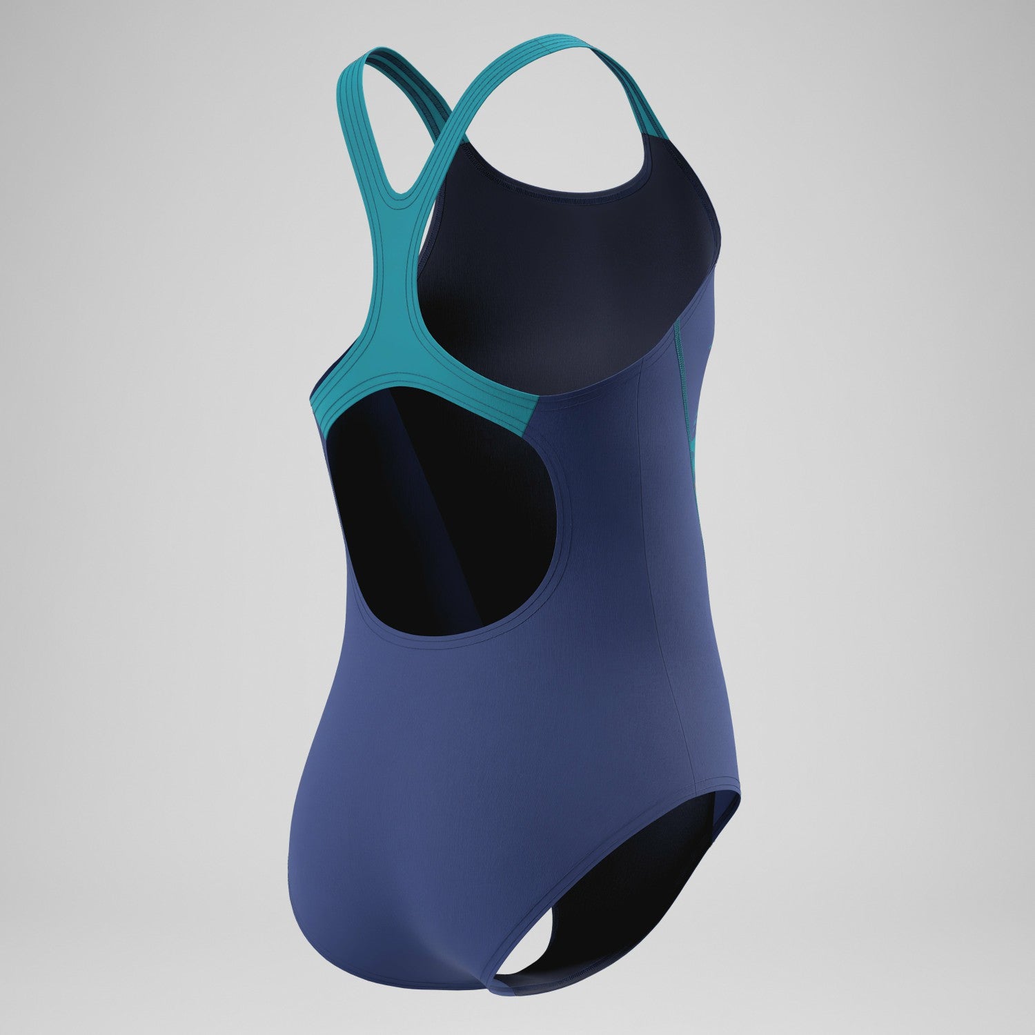 Girls Medley Logo Medalist Swimsuit Blue - Speedo