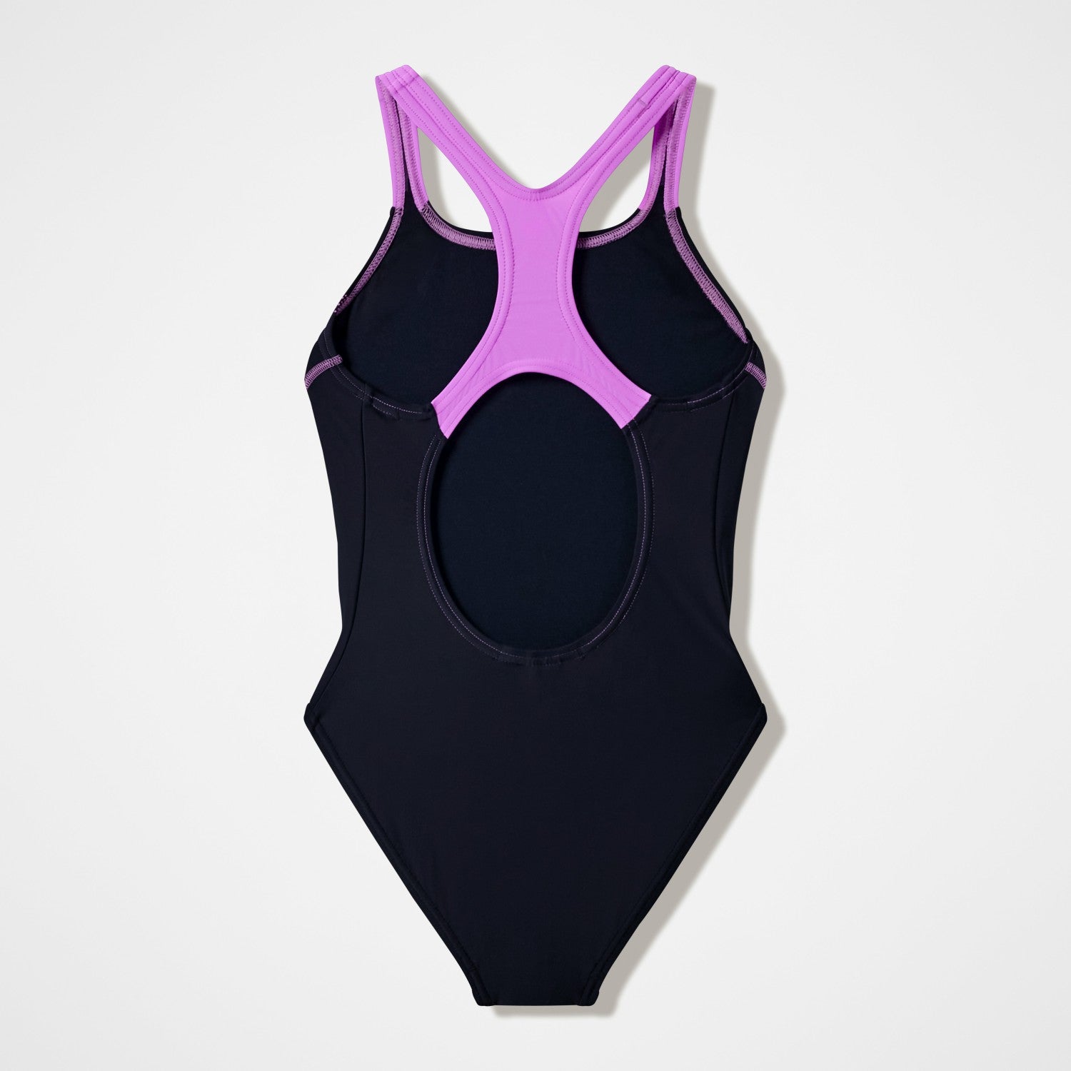 Girls Medley Logo Medalist Swimsuit Black/Pink - Speedo