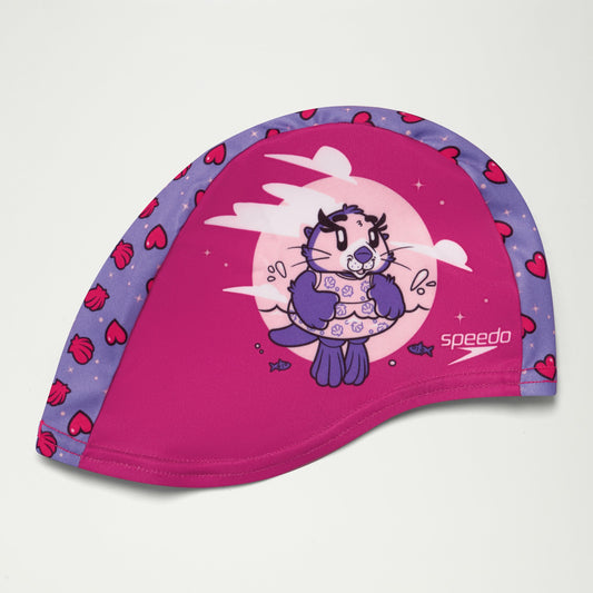 Infant Learn to Swim Aria Sea Otter Polyester Cap Pink - Speedo