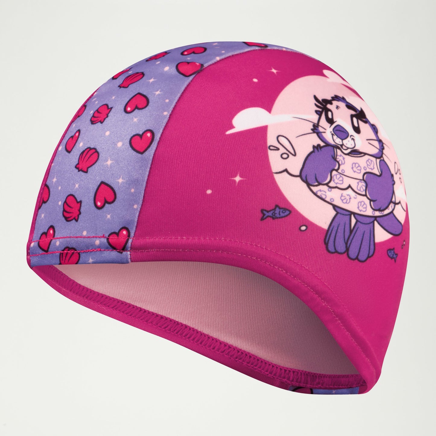 Infant Learn to Swim Aria Sea Otter Polyester Cap Pink - Speedo