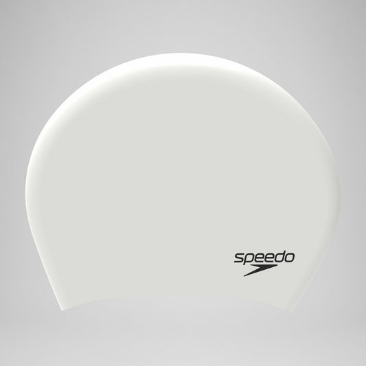 Unisex Long Hair Silicone Cap White/Black - Speedo