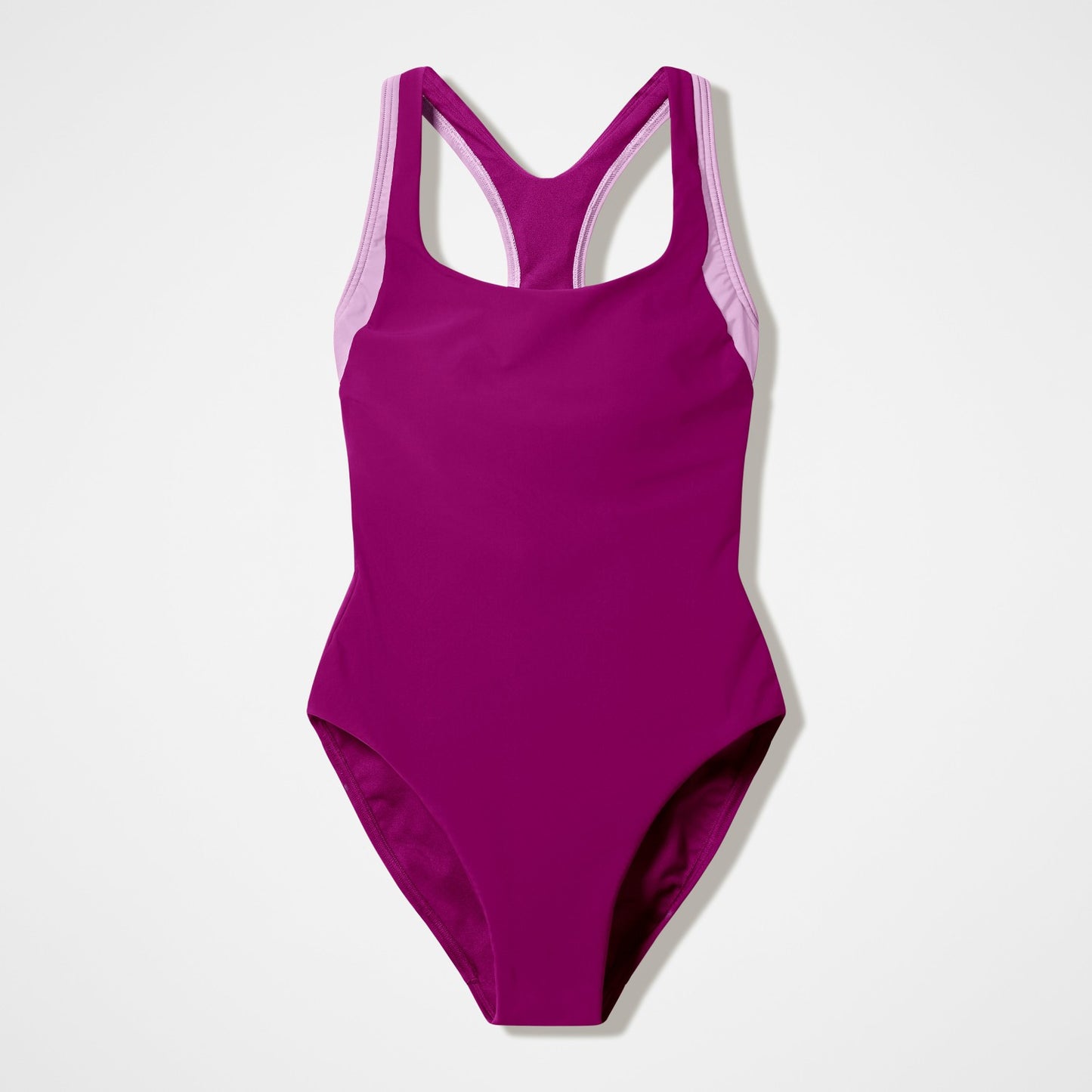 Colourblock Racerback Swimsuit Dark Pink - Speedo