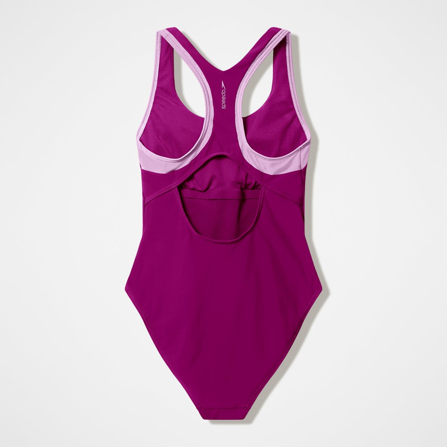 Colourblock Racerback Swimsuit Dark Pink - Speedo