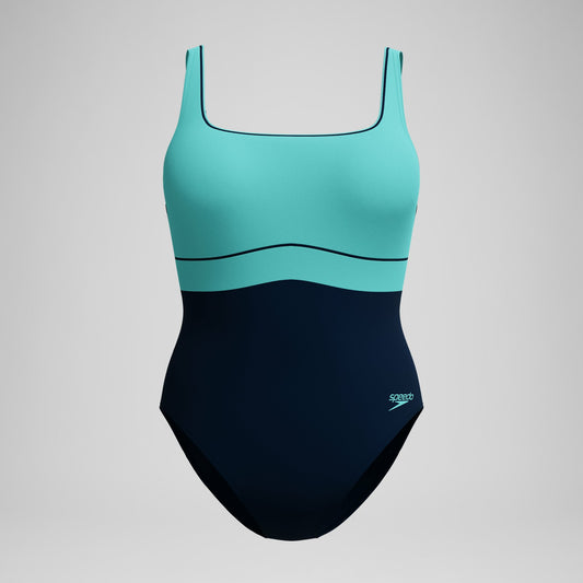 Shaping Contour Eclipse Swimsuit Navy/Turquoise - Speedo