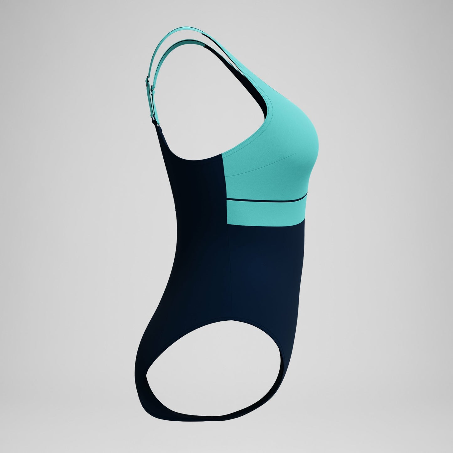 Shaping Contour Eclipse Swimsuit Navy/Turquoise - Speedo