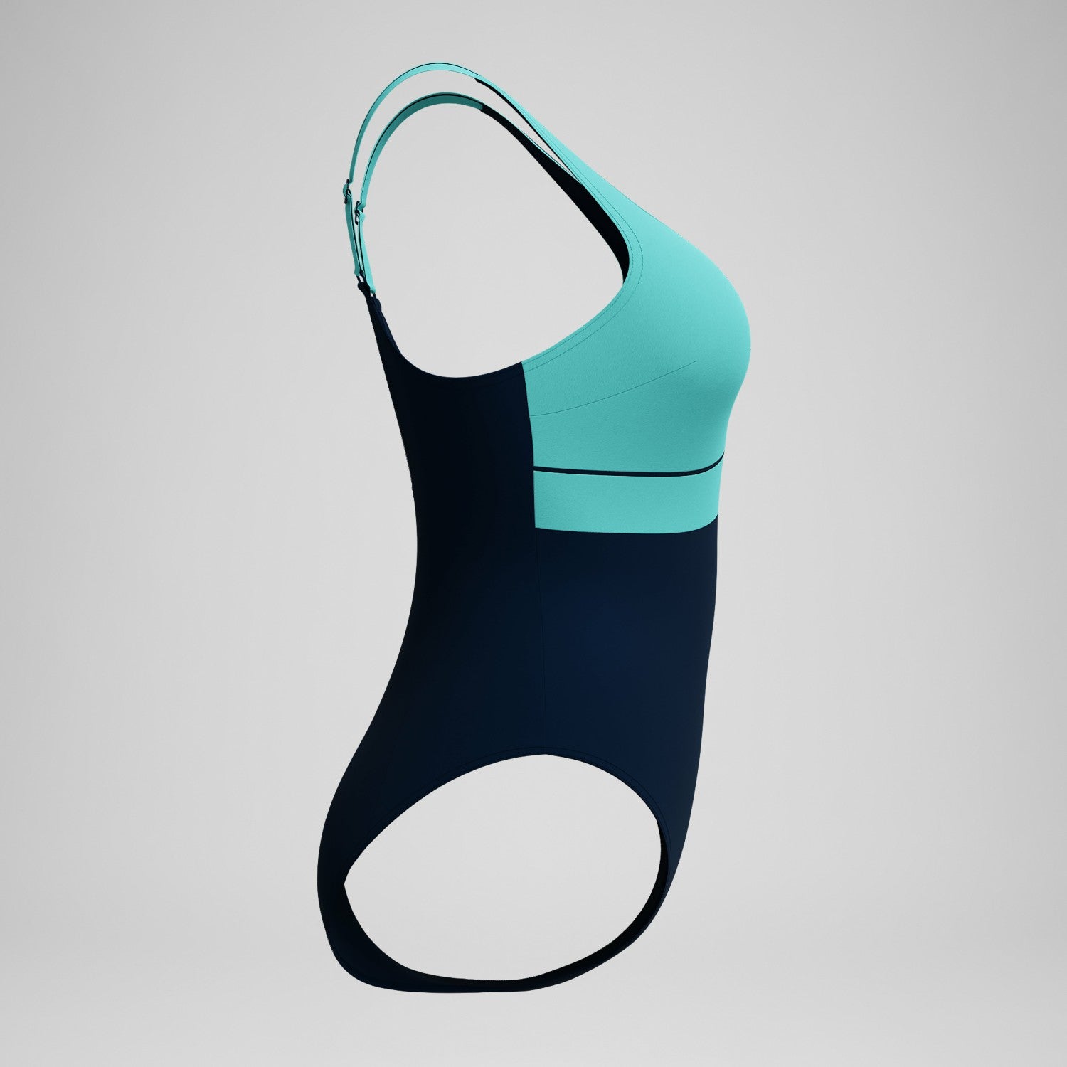 Shaping Contour Eclipse Swimsuit Navy/Turquoise - Speedo