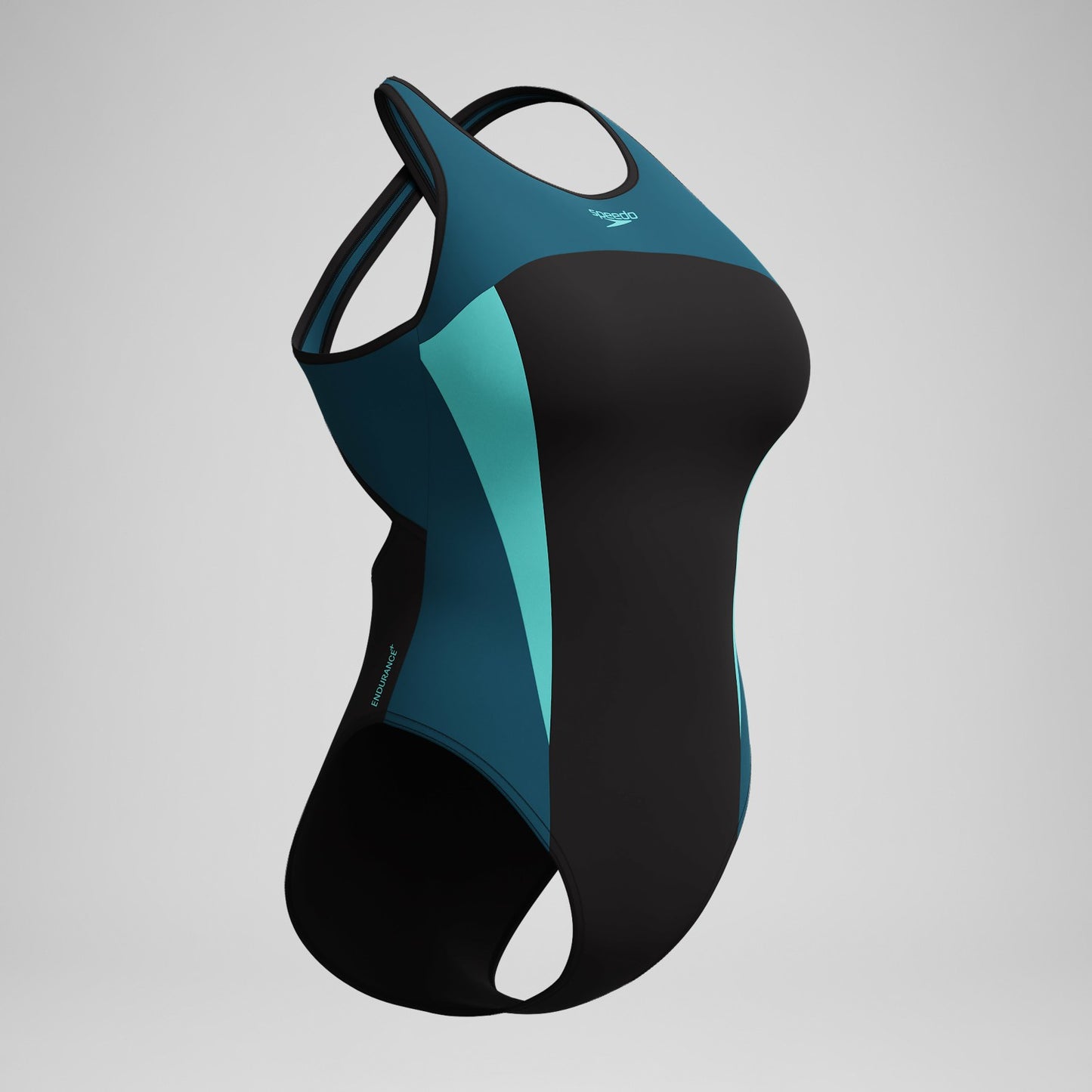 Highneck Splice Crossback Swimsuit DarkTeal/Green - Speedo
