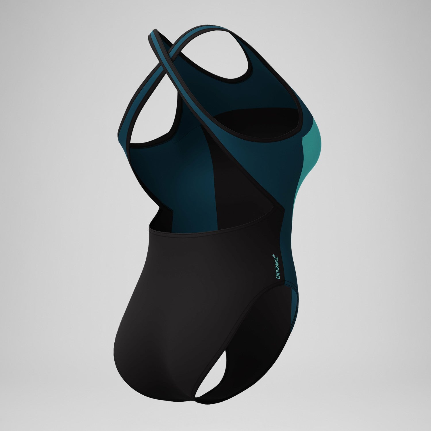 Highneck Splice Crossback Swimsuit DarkTeal/Green - Speedo