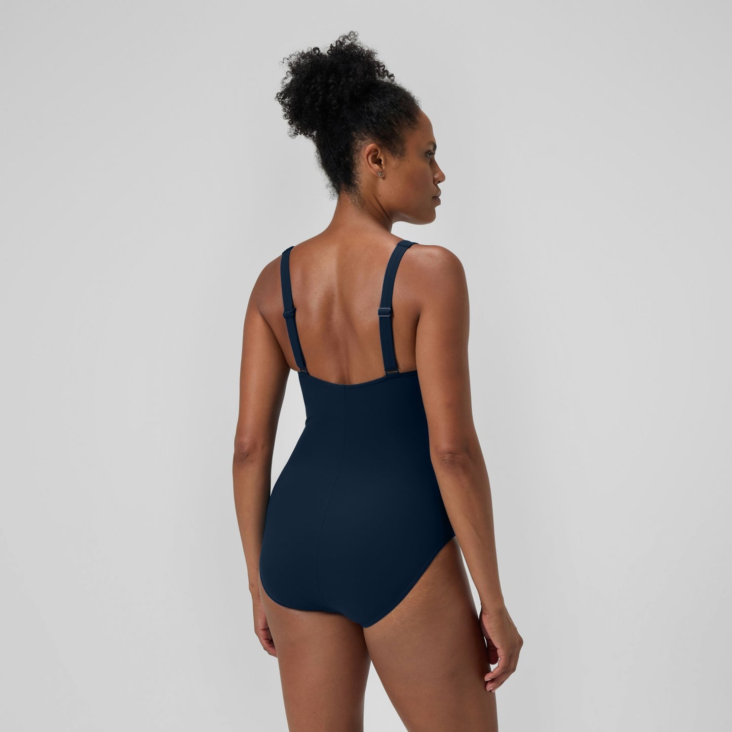 Shaping Printed LunaElustre Swimsuit Navy/Green - Speedo