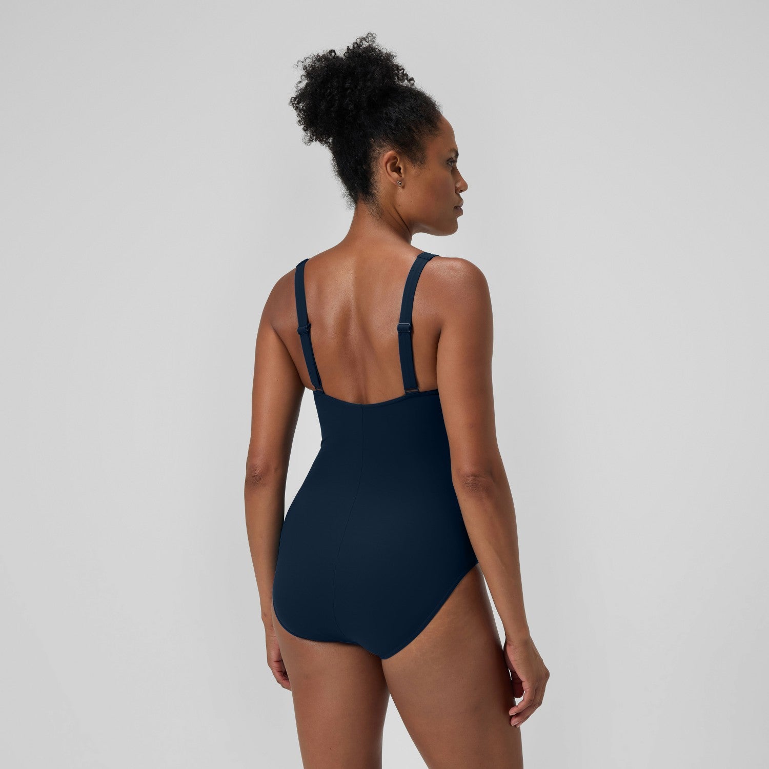 Shaping Printed LunaElustre Swimsuit Navy/Green - Speedo
