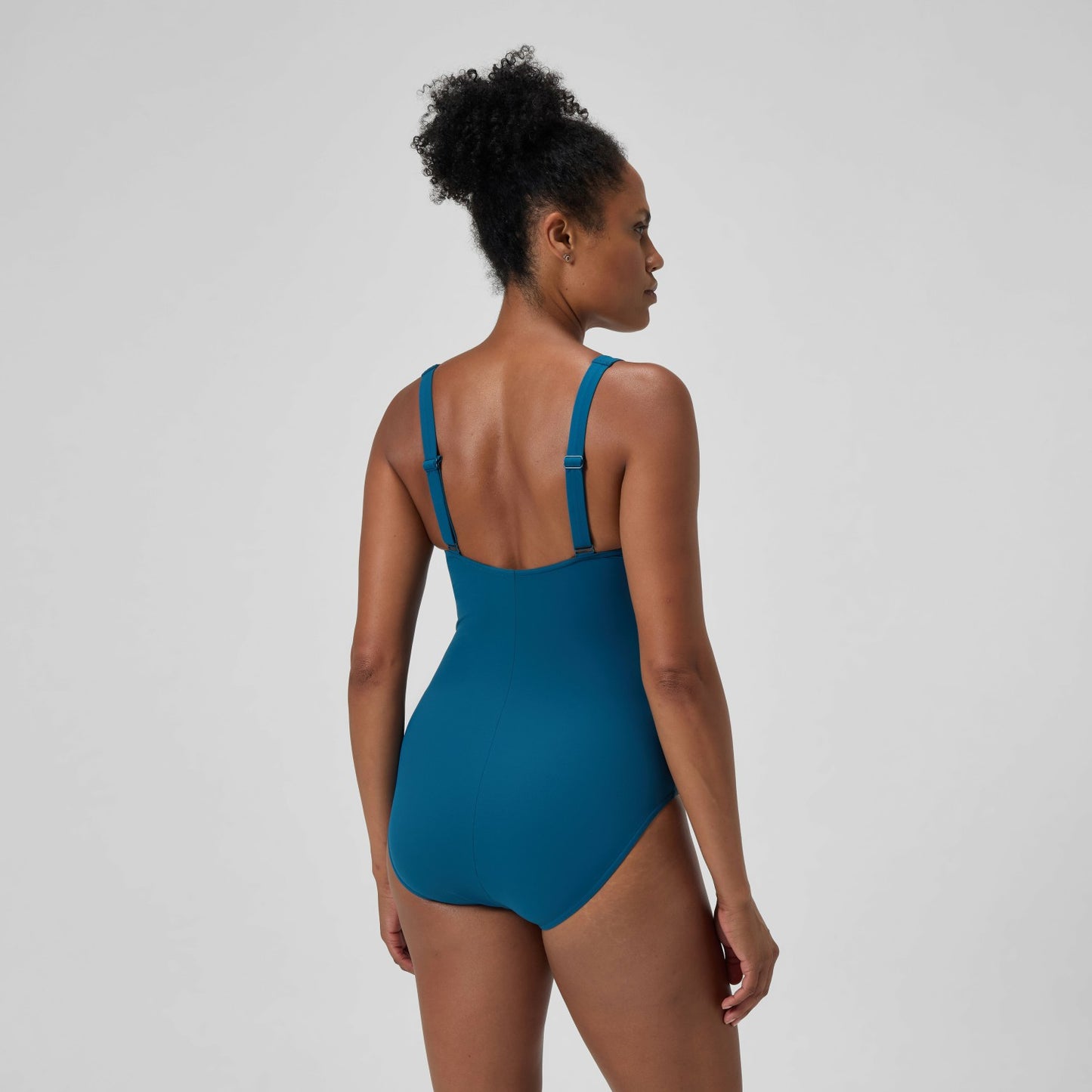 Shaping Printed LunaElustre Swimsuit DarkTeal/Green - Speedo