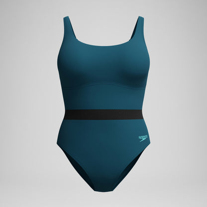 Shaping LuniaGlow Swimsuit DarkTeal/Black - Speedo
