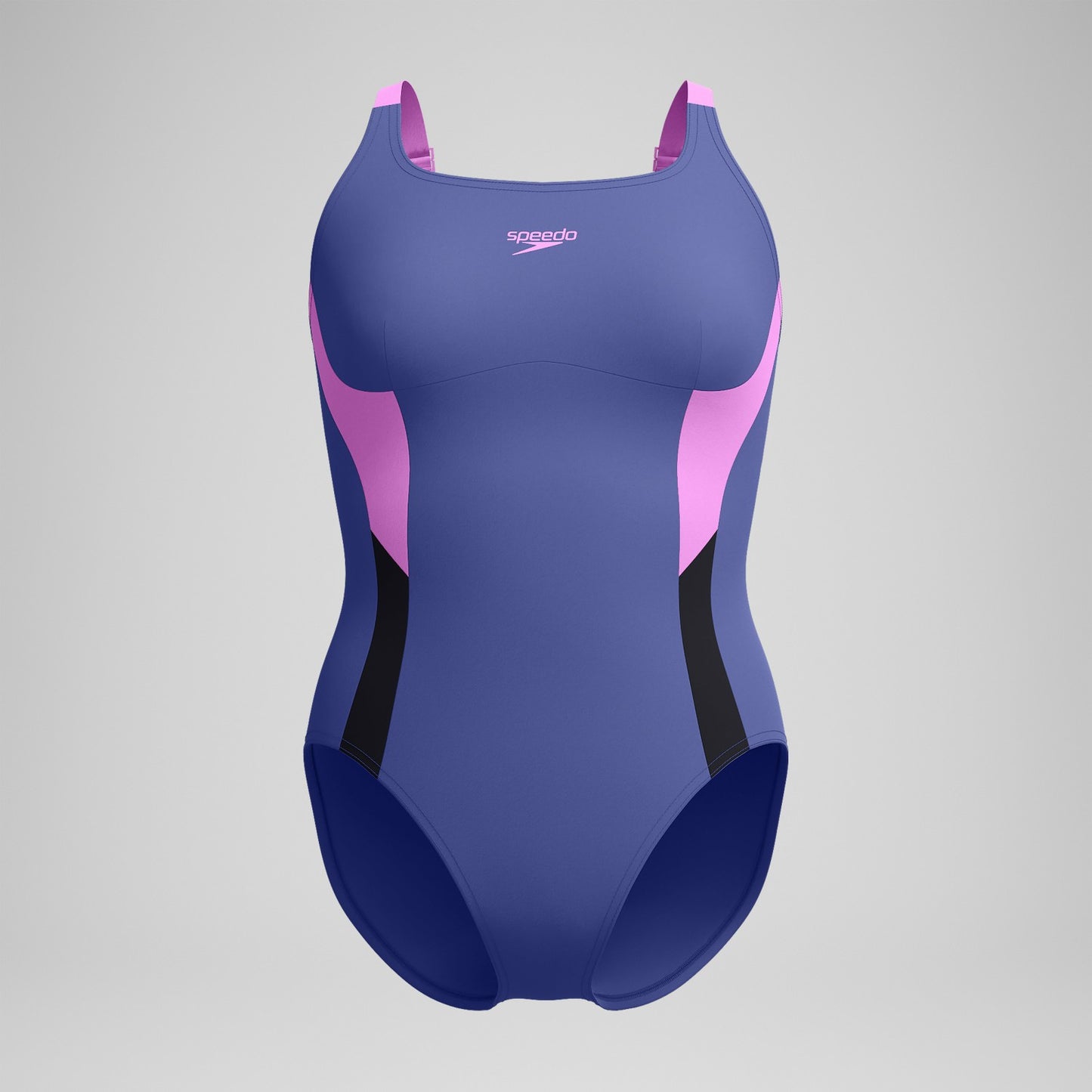 Shaping Solid Splice Swimsuit Purple/Pink - Speedo
