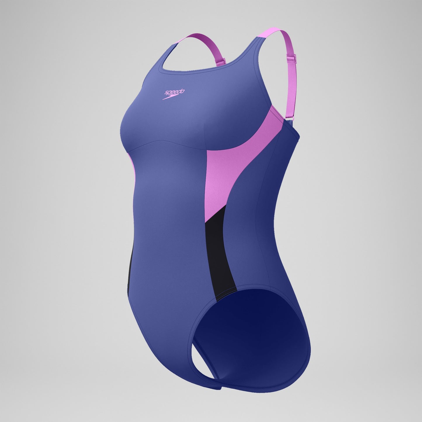 Shaping Solid Splice Swimsuit Purple/Pink - Speedo