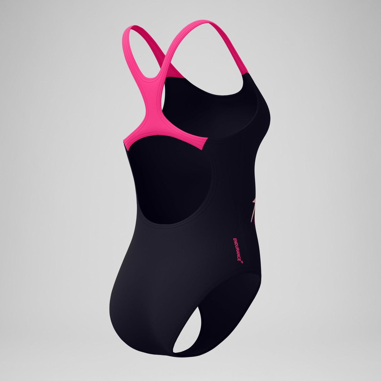 Medley Logo Medalist Swimsuit Black/Pink - Speedo