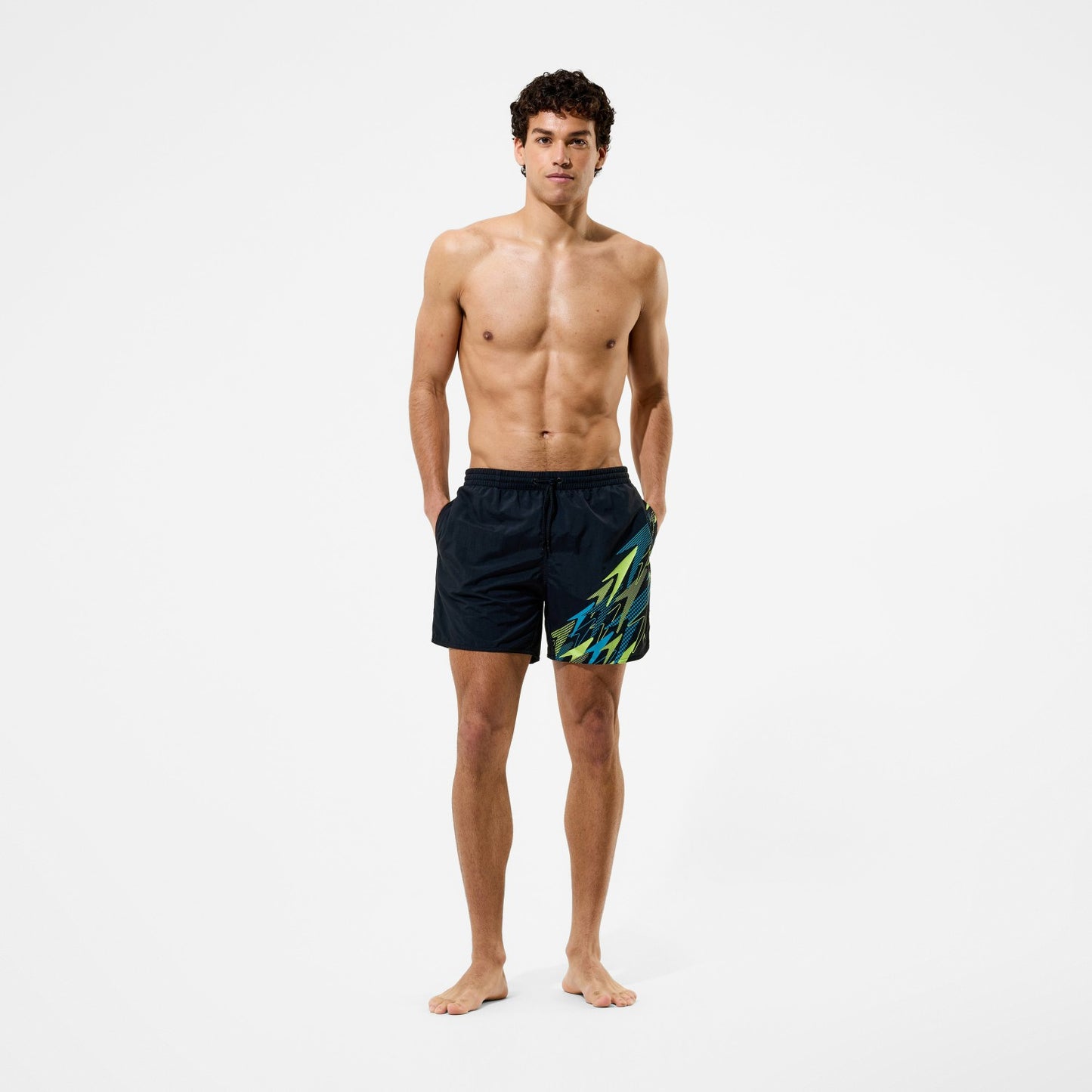 Medley Logo Swim Shorts Black/Green - Speedo