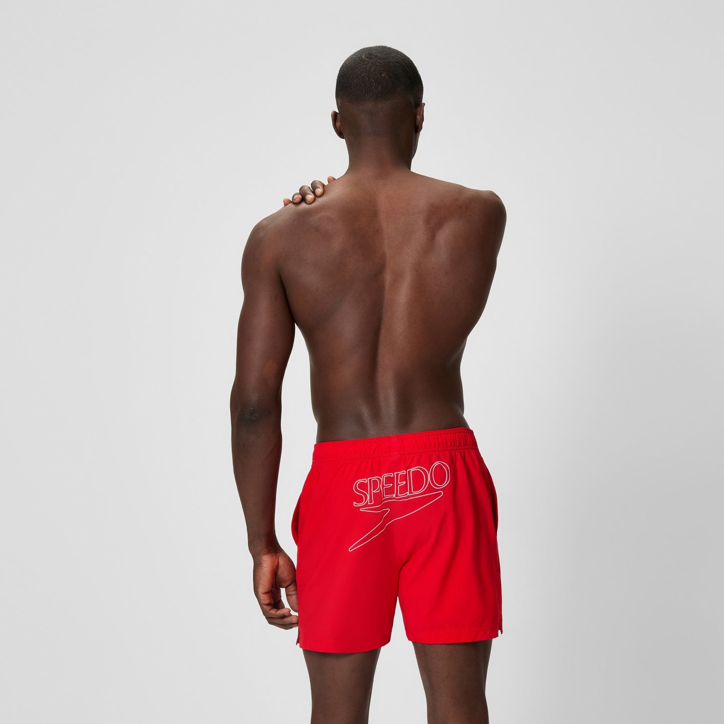 Classic Logo Swim Shorts Red - Speedo