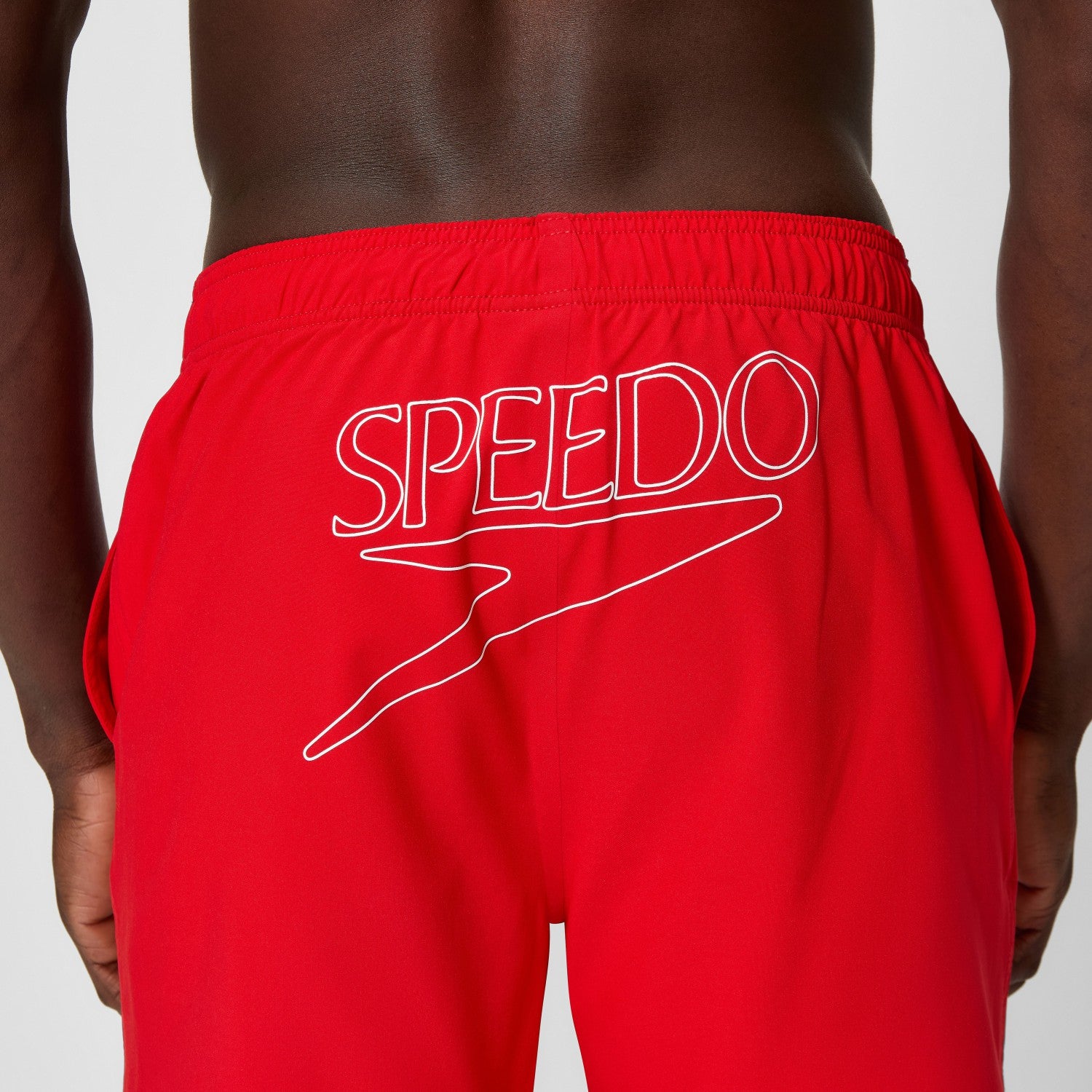 Classic Logo Swim Shorts Red - Speedo