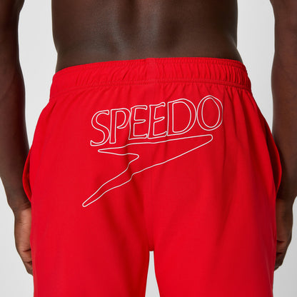 Classic Logo Swim Shorts Red - Speedo