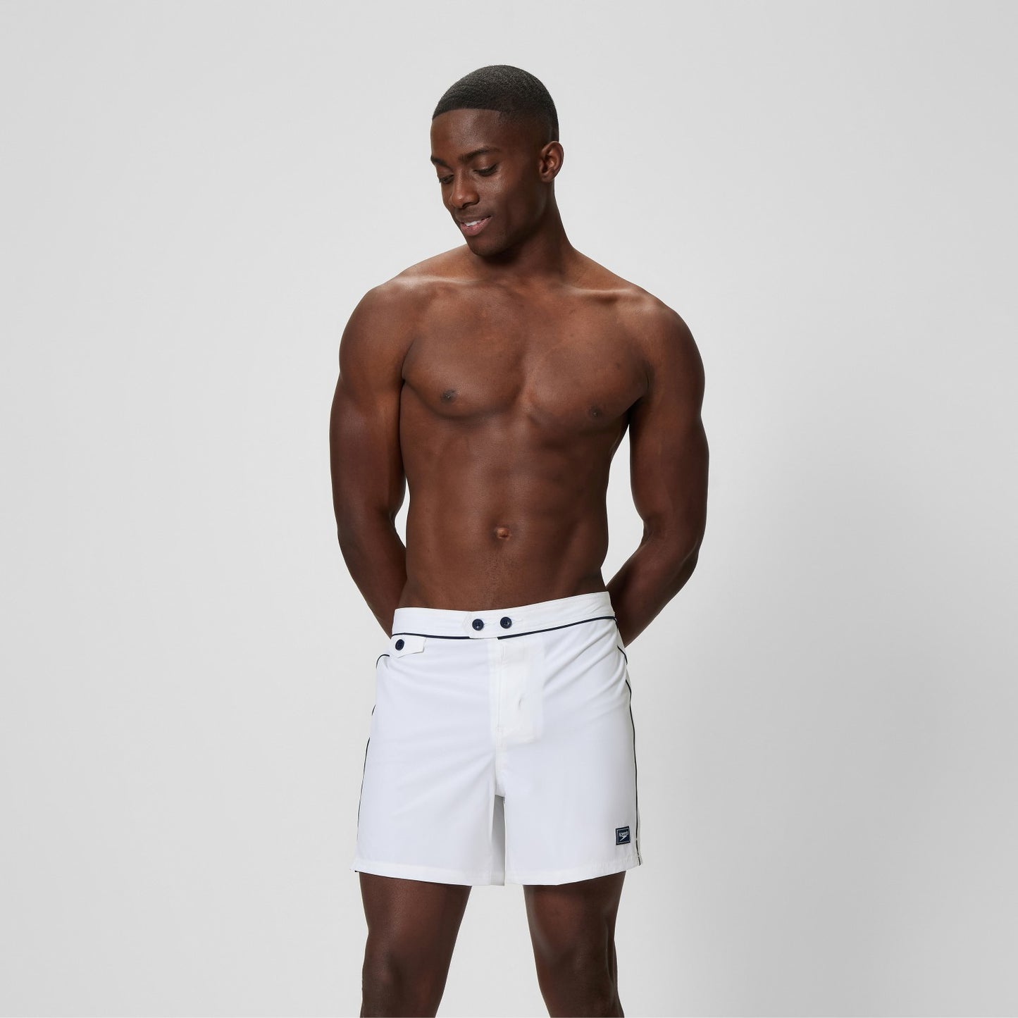 Jetstream Solid Swim Shorts White - Speedo