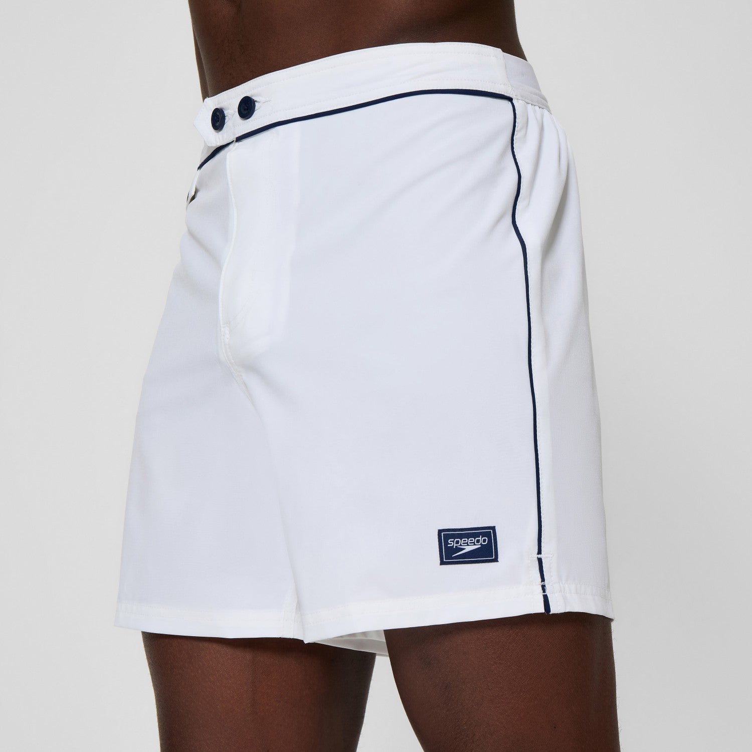 Jetstream Solid Swim Shorts White - Speedo