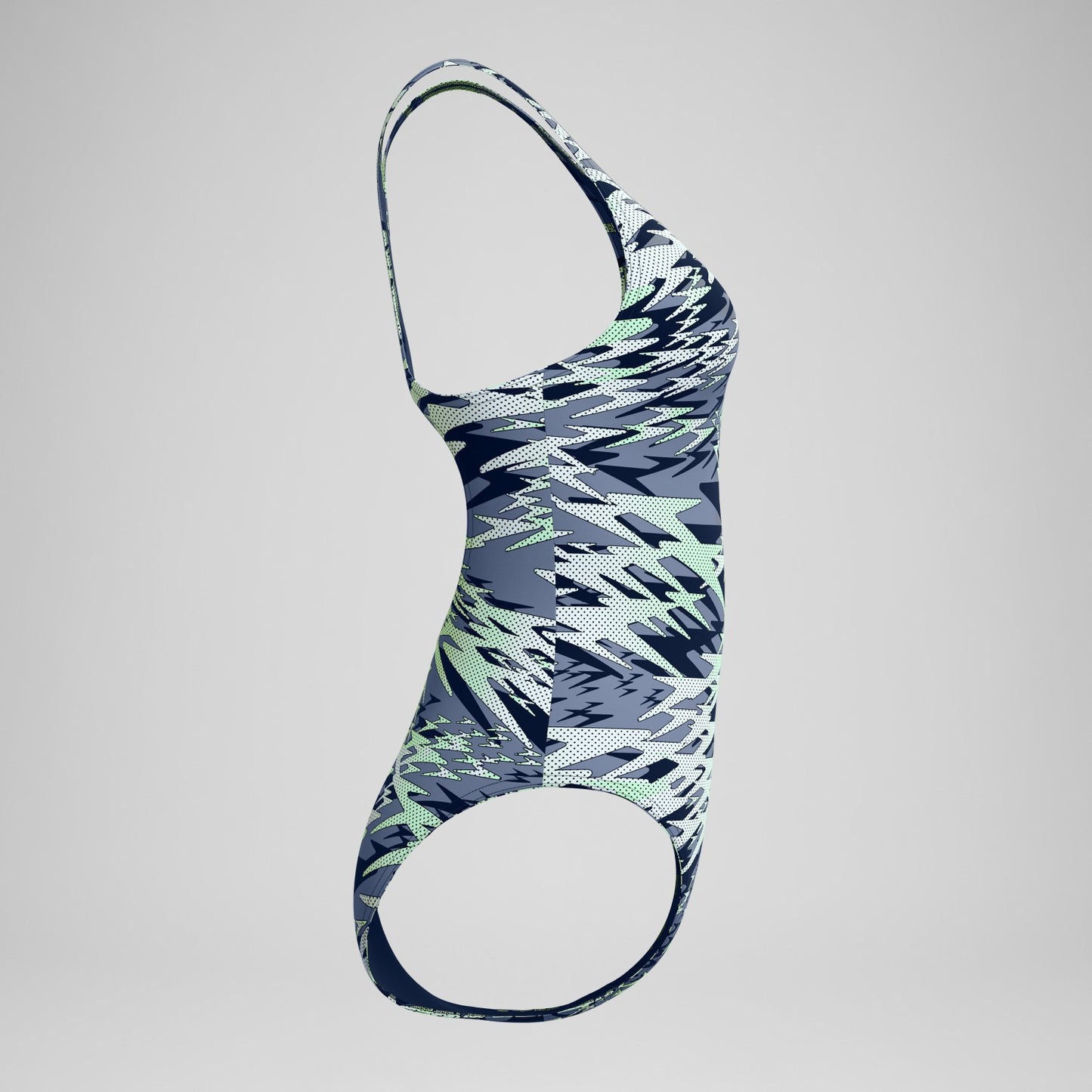 Hyperboom Printed Medalist Swimsuit Green - Speedo