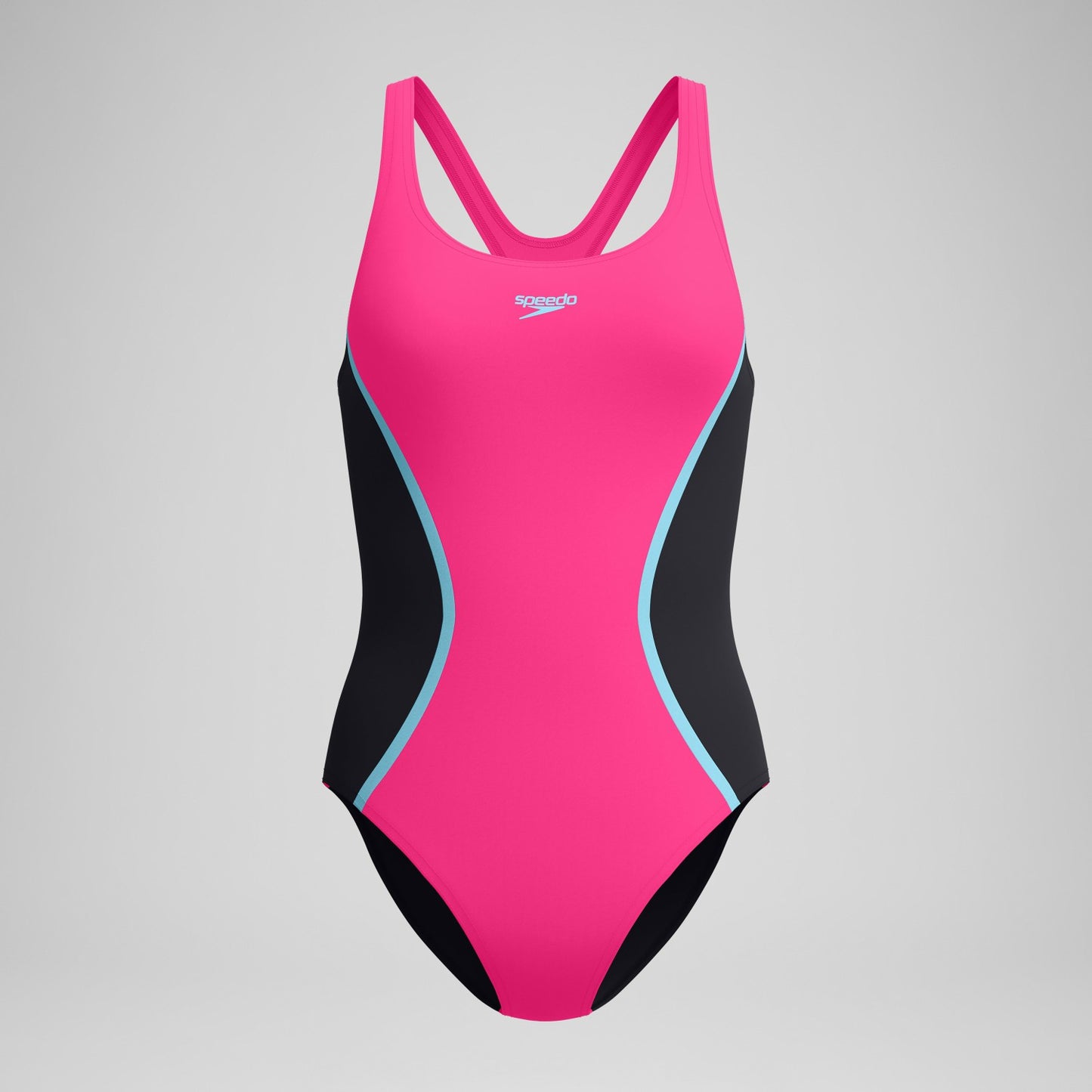Medalist Solid Splice Swimsuit Pink - Speedo
