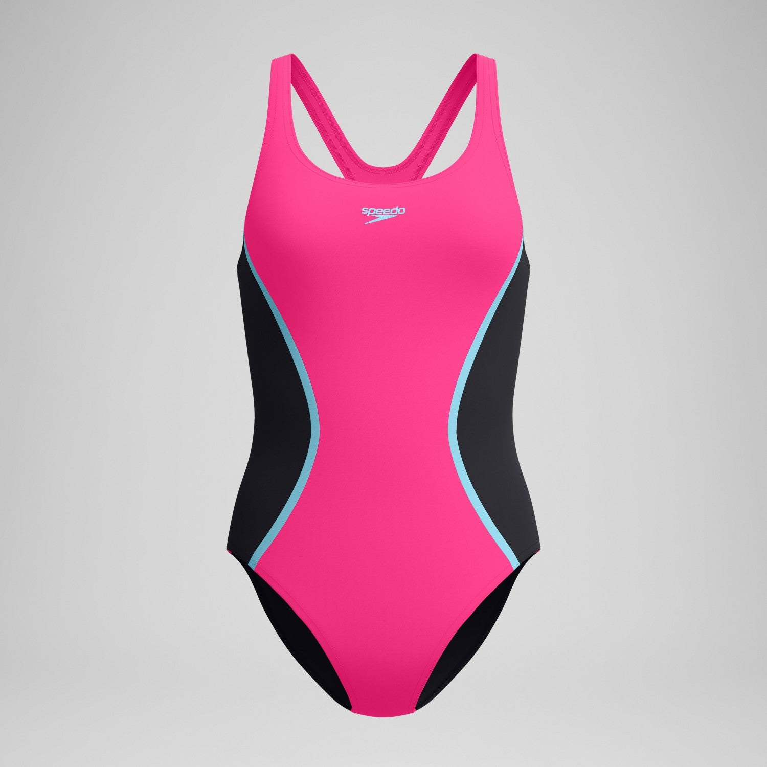 Medalist Solid Splice Swimsuit Pink - Speedo