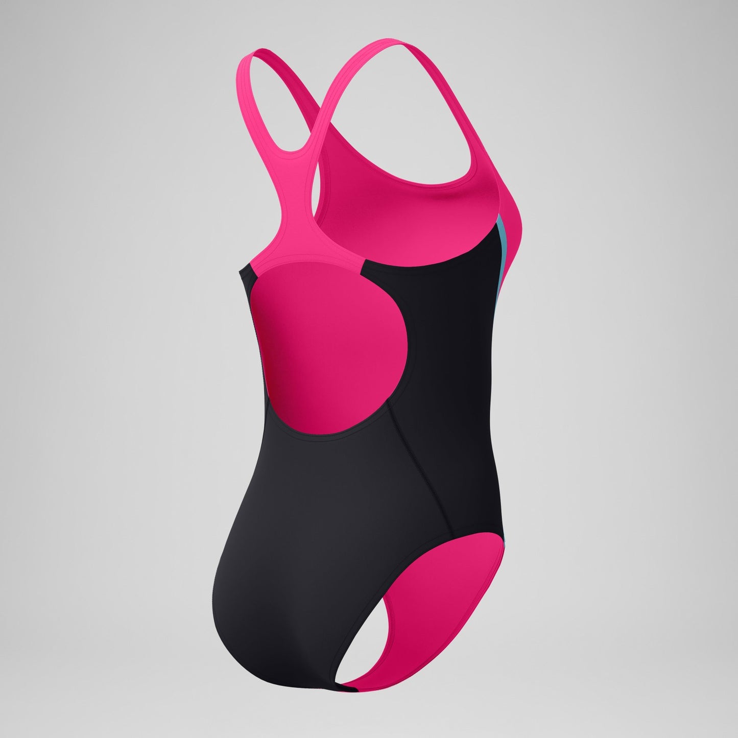 Medalist Solid Splice Swimsuit Pink - Speedo