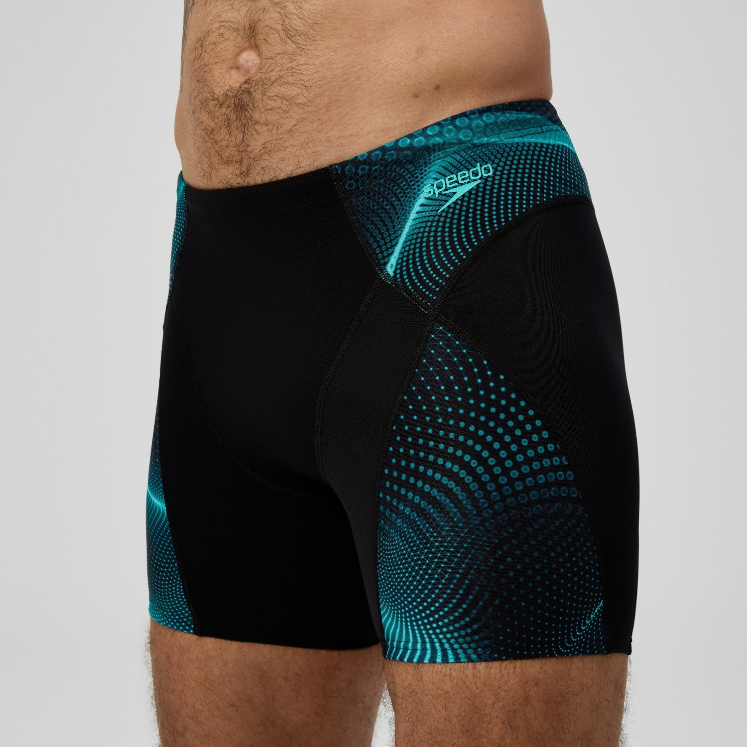 Endurance+ MAX Compression Mid Jammer Black/Turquoise - Speedo