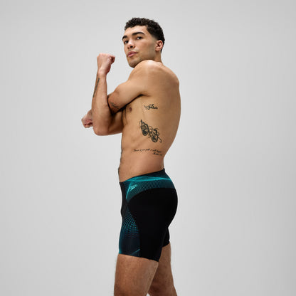 Endurance+ MAX Compression Mid Jammer Black/Turquoise - Speedo