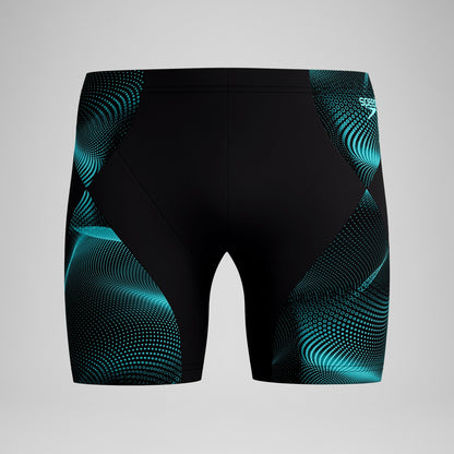 Endurance+ MAX Compression Mid Jammer Black/Turquoise - Speedo