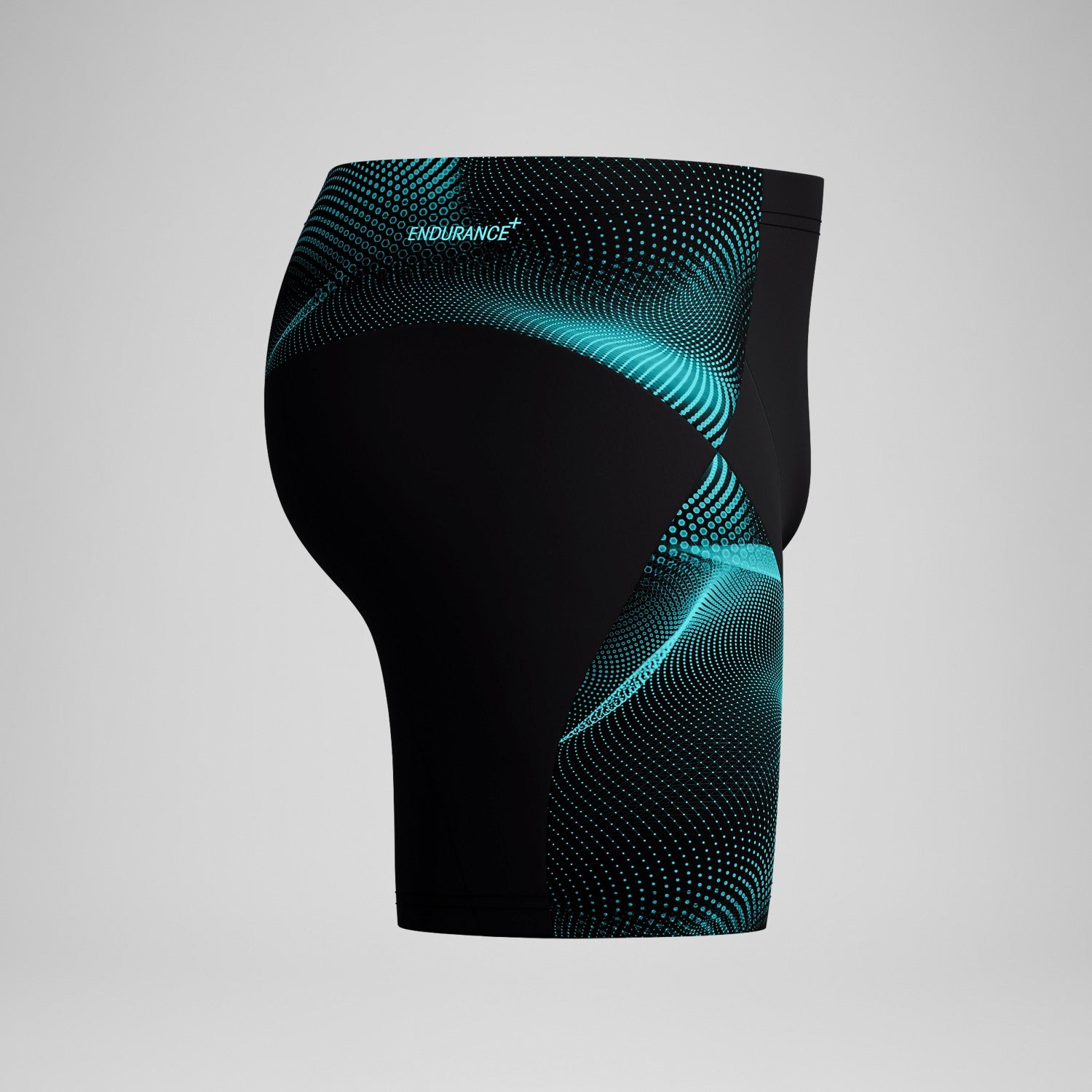 Endurance+ MAX Compression Mid Jammer Black/Turquoise - Speedo
